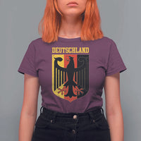 Deutschland German Pride T Shirt For Women Bundesadler Coat of Arms - Wonder Print Shop