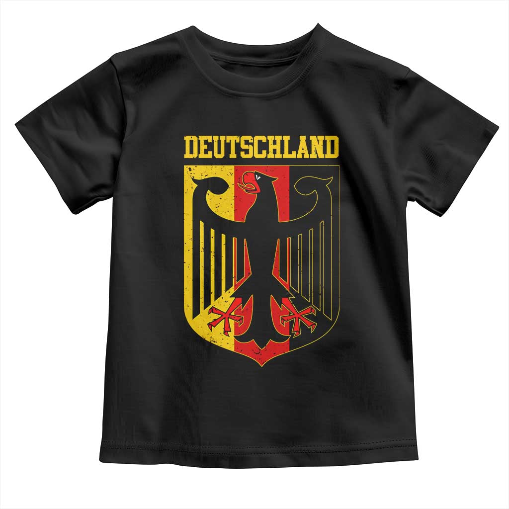 Deutschland German Pride Toddler T Shirt Bundesadler Coat of Arms - Wonder Print Shop