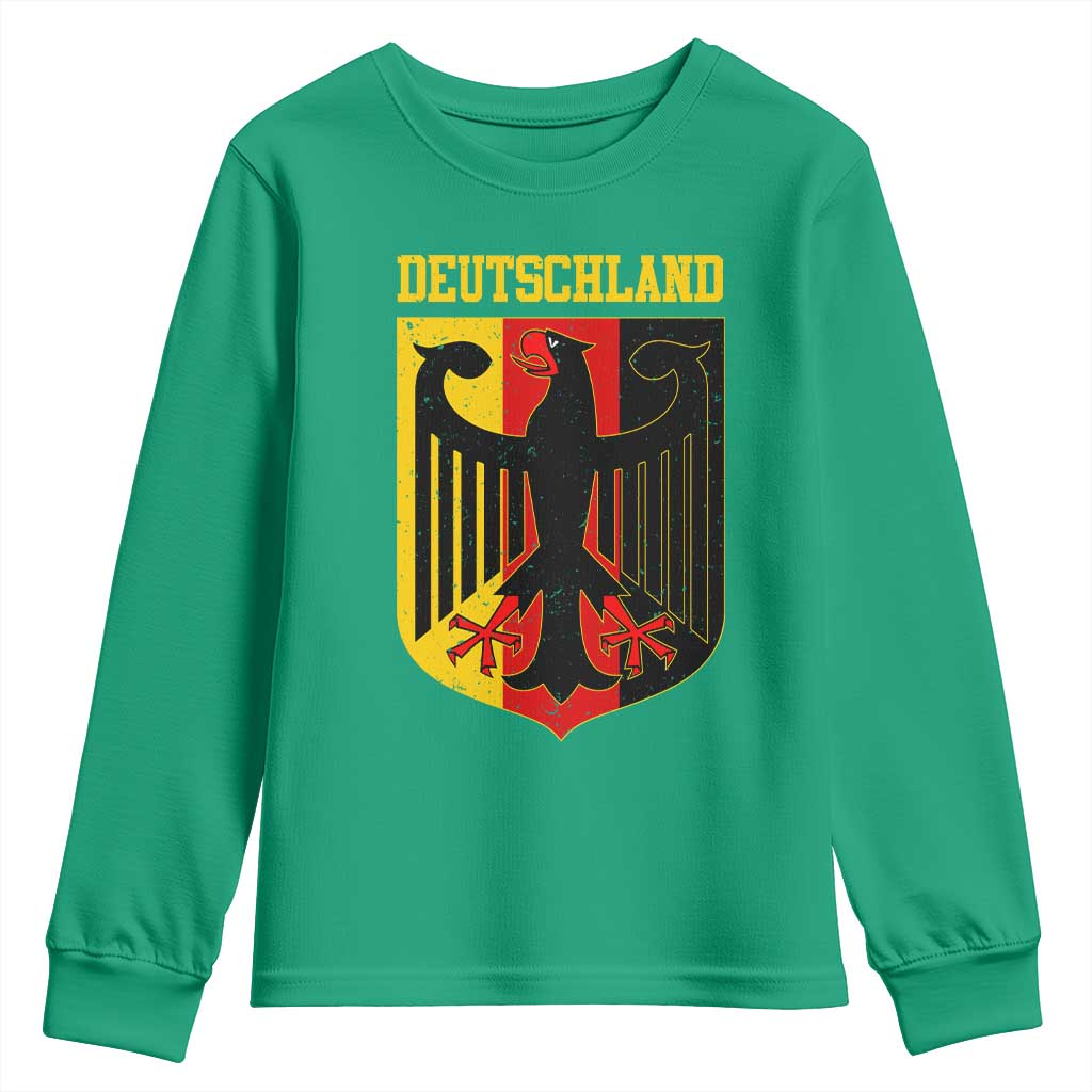 Deutschland German Pride Youth Sweatshirt Bundesadler Coat of Arms - Wonder Print Shop