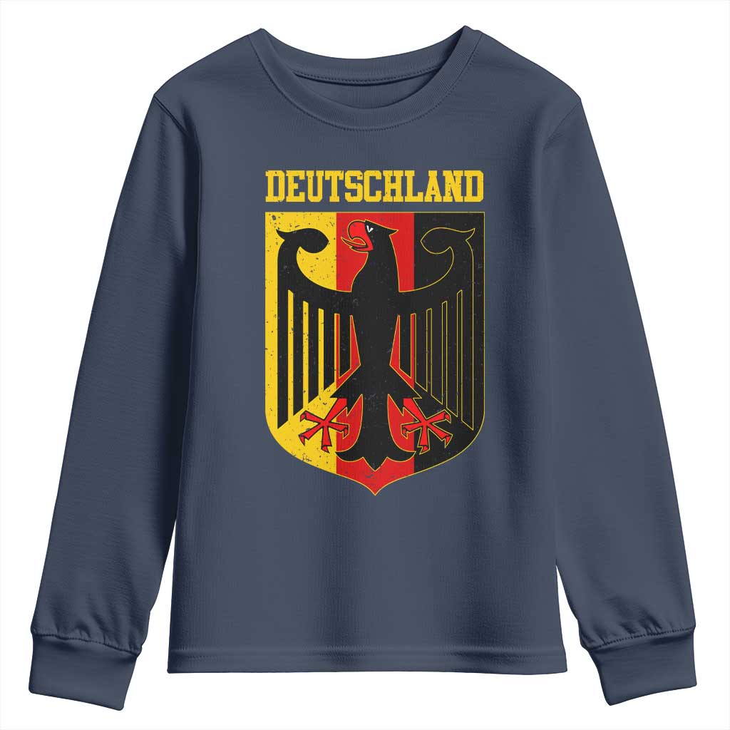 Deutschland German Pride Youth Sweatshirt Bundesadler Coat of Arms - Wonder Print Shop