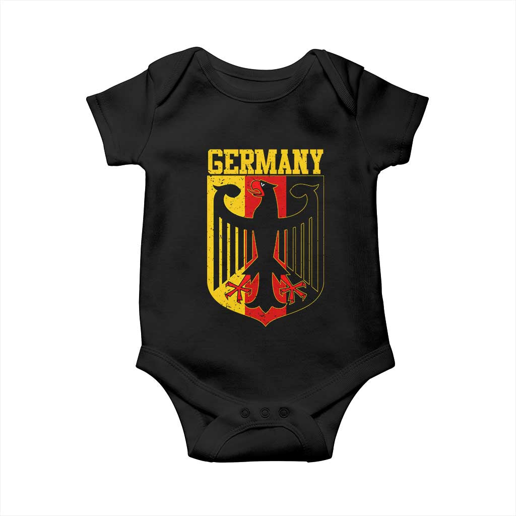 Proud Germany Baby Onesie Bundesadler Coat of Arms German Flag - Wonder Print Shop