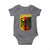 Proud Germany Baby Onesie Bundesadler Coat of Arms German Flag - Wonder Print Shop