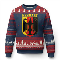 Proud Germany Ugly Christmas Sweater Bundesadler Coat of Arms German Flag - Wonder Print Shop
