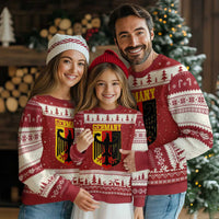 Proud Germany Ugly Christmas Sweater Bundesadler Coat of Arms German Flag - Wonder Print Shop