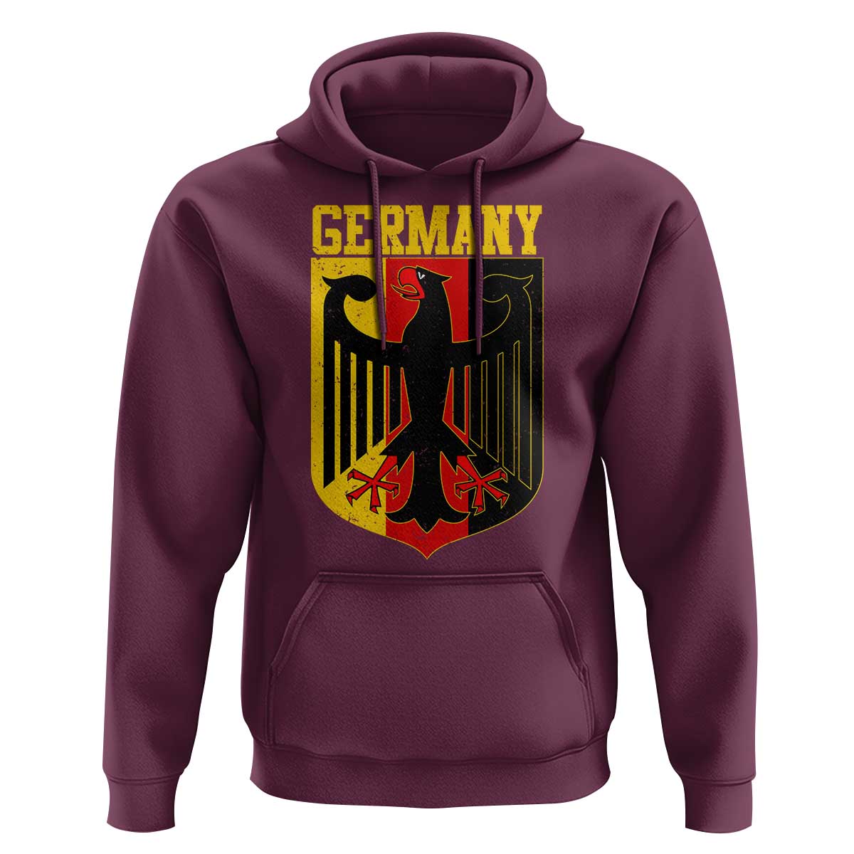 Proud Germany Hoodie Bundesadler Coat of Arms German Flag - Wonder Print Shop
