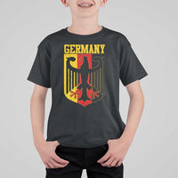 Proud Germany T Shirt For Kid Bundesadler Coat of Arms German Flag - Wonder Print Shop