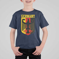 Proud Germany T Shirt For Kid Bundesadler Coat of Arms German Flag - Wonder Print Shop