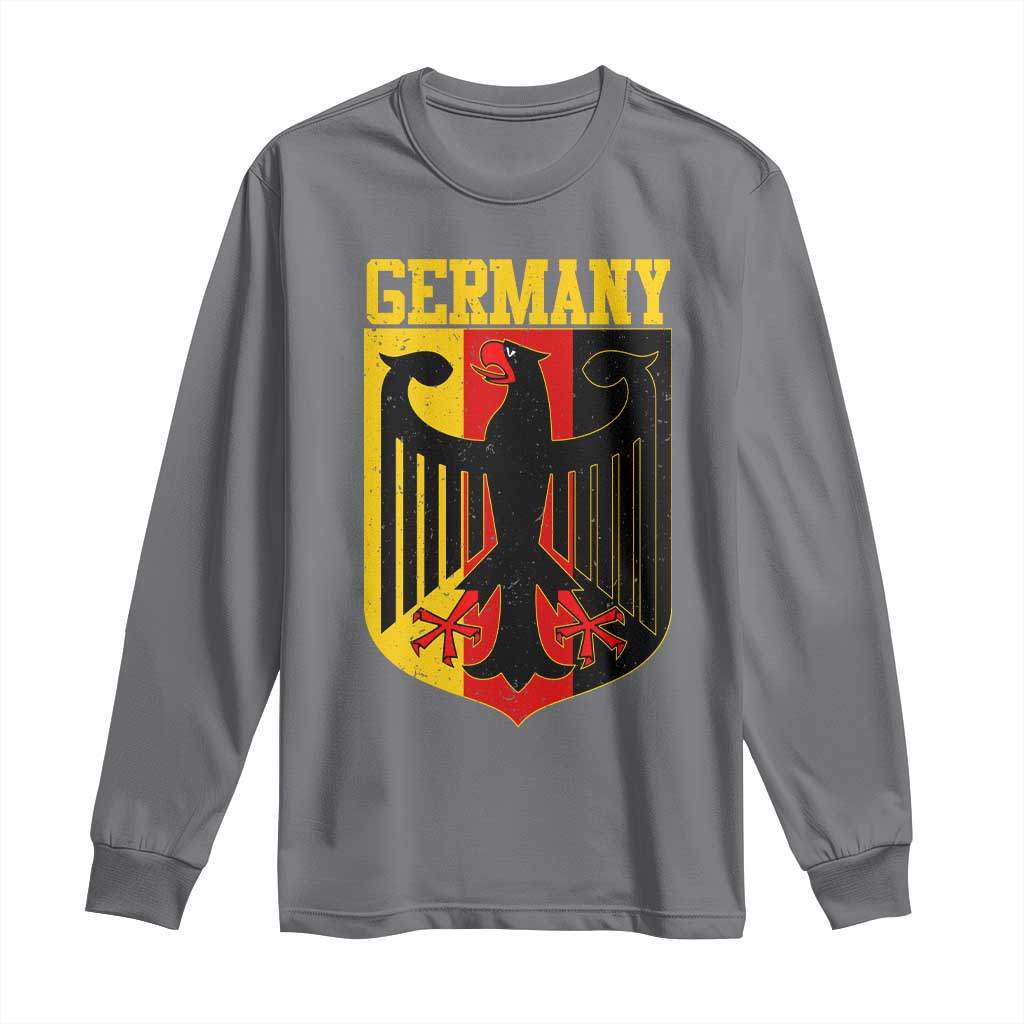 Proud Germany Long Sleeve Shirt Bundesadler Coat of Arms German Flag - Wonder Print Shop