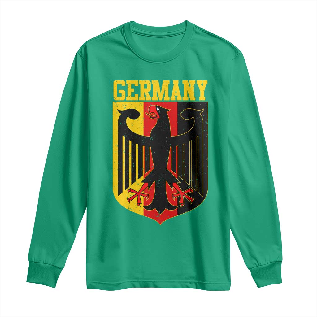 Proud Germany Long Sleeve Shirt Bundesadler Coat of Arms German Flag - Wonder Print Shop