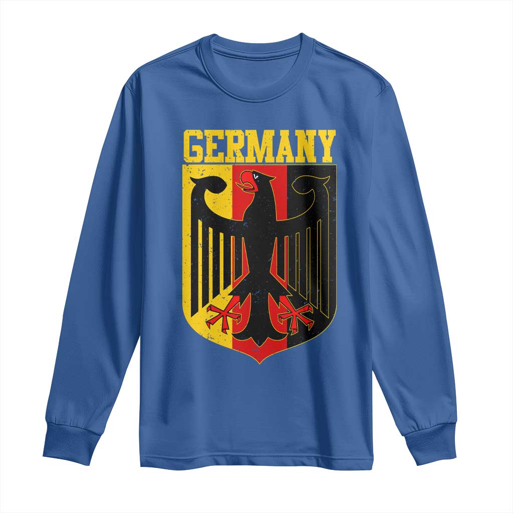 Proud Germany Long Sleeve Shirt Bundesadler Coat of Arms German Flag - Wonder Print Shop