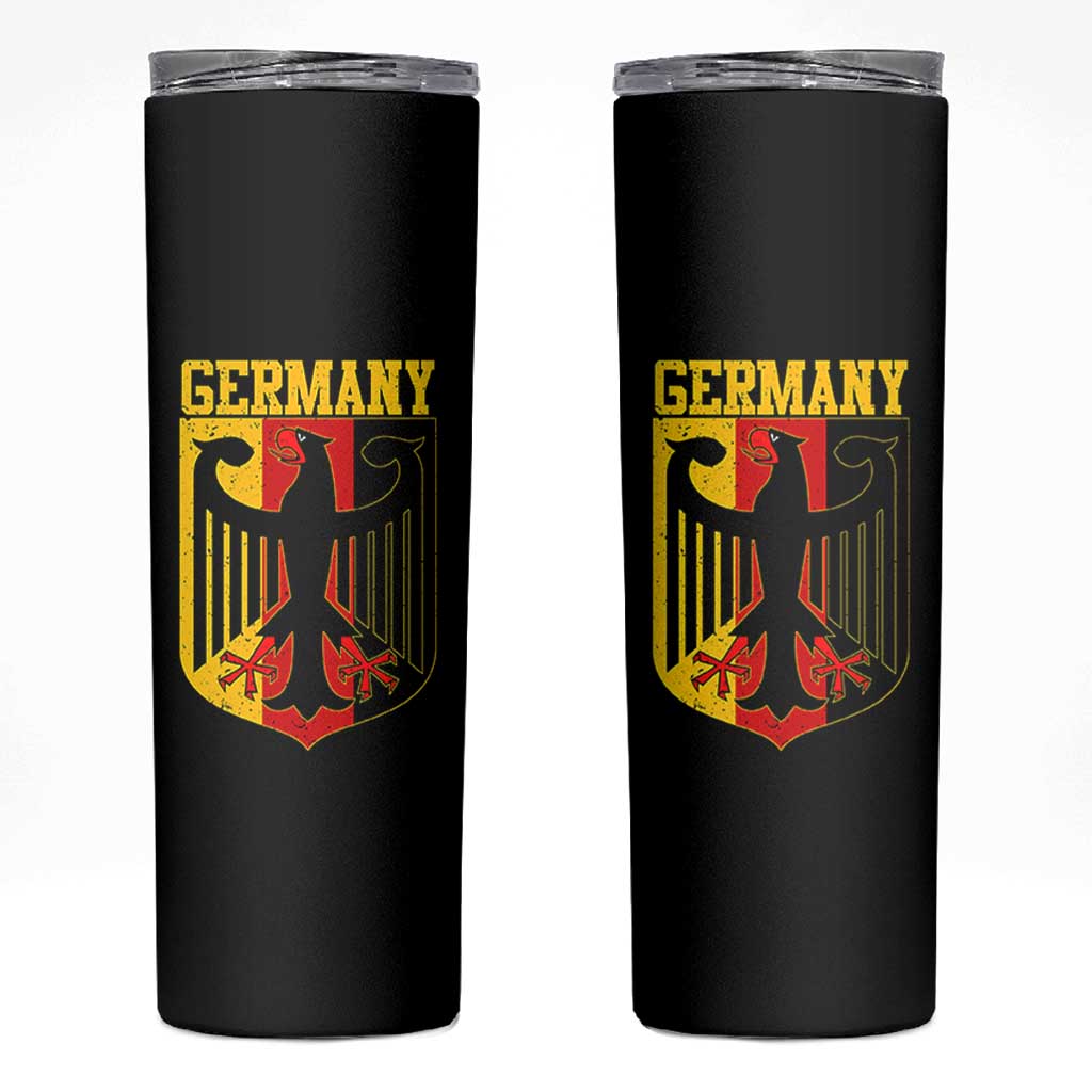 Proud Germany Skinny Tumbler Bundesadler Coat of Arms German Flag - Wonder Print Shop