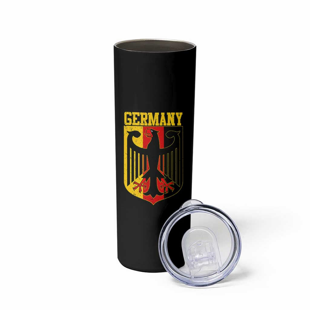 Proud Germany Skinny Tumbler Bundesadler Coat of Arms German Flag - Wonder Print Shop