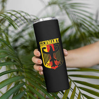 Proud Germany Skinny Tumbler Bundesadler Coat of Arms German Flag - Wonder Print Shop