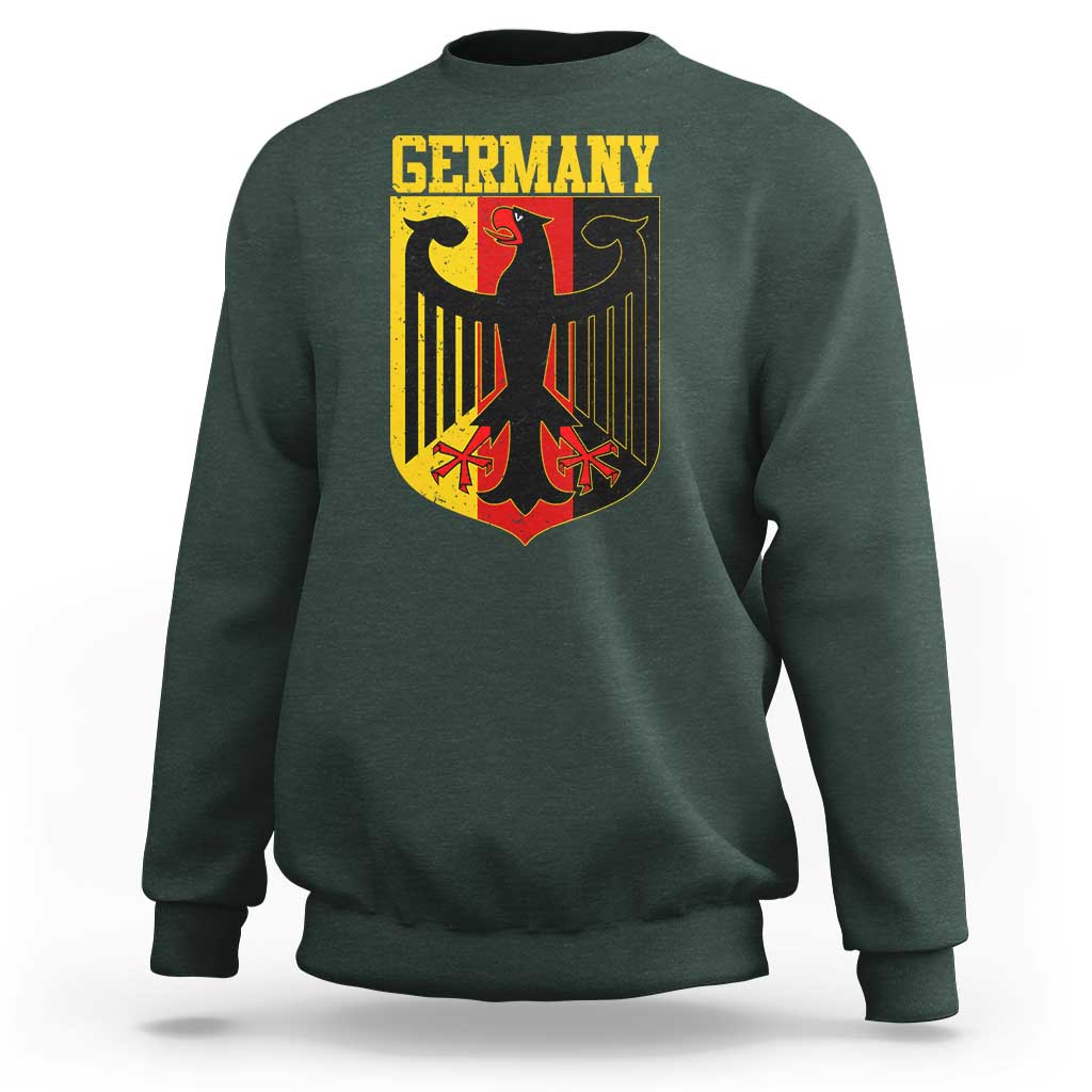 Proud Germany Sweatshirt Bundesadler Coat of Arms German Flag - Wonder Print Shop