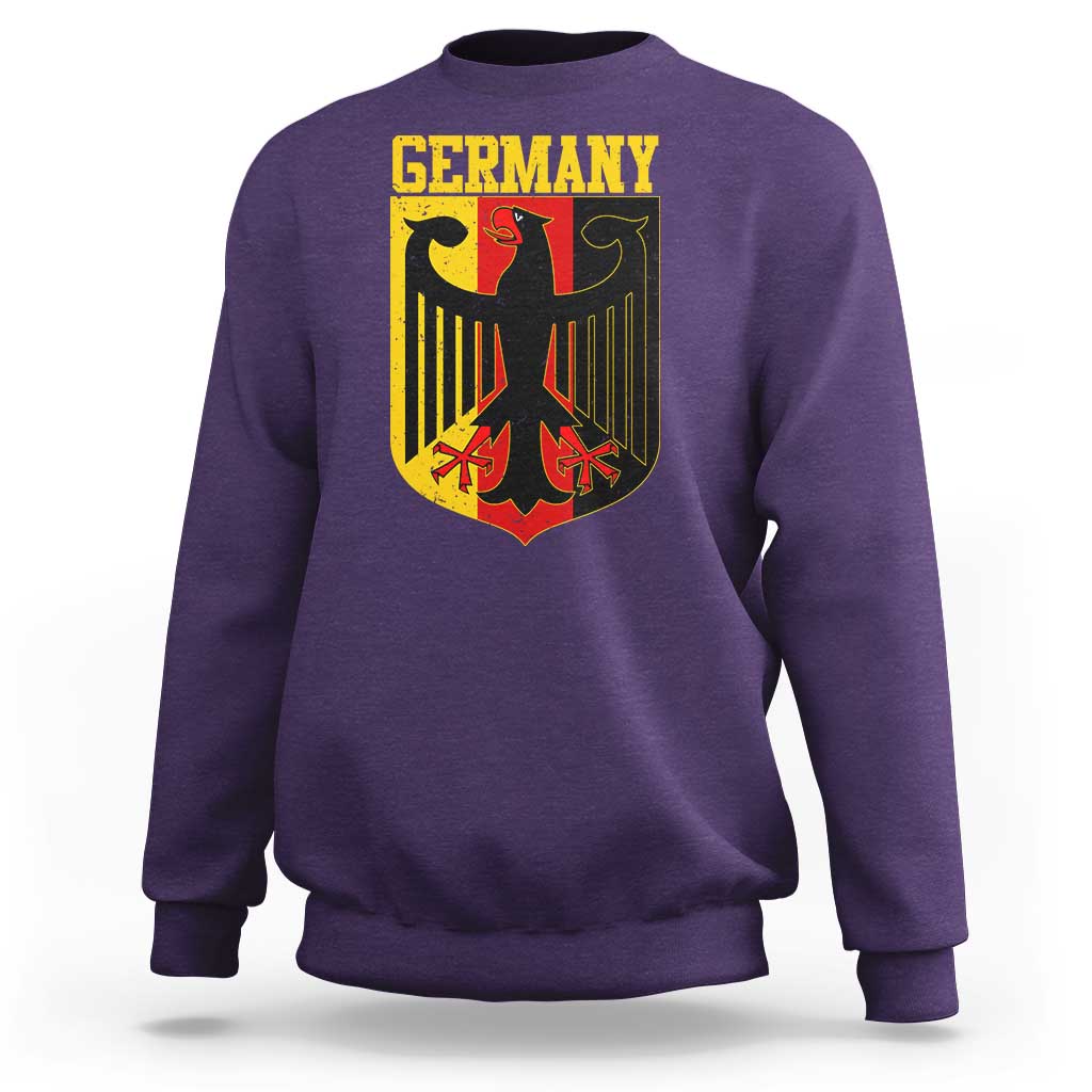 Proud Germany Sweatshirt Bundesadler Coat of Arms German Flag - Wonder Print Shop
