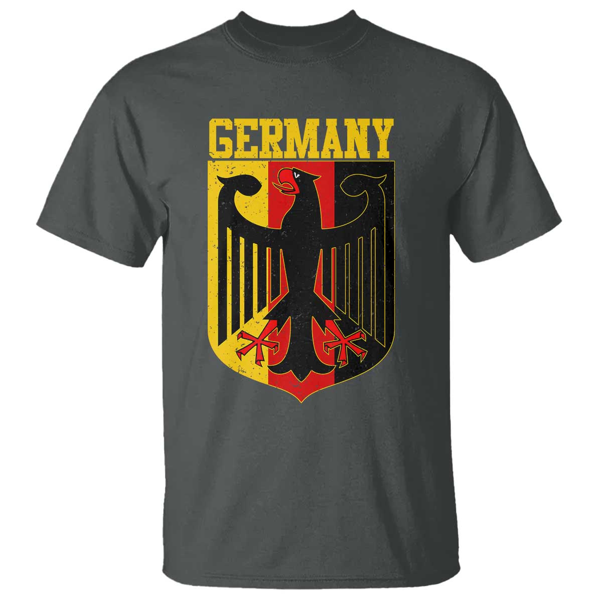 Proud Germany T Shirt Bundesadler Coat of Arms German Flag - Wonder Print Shop