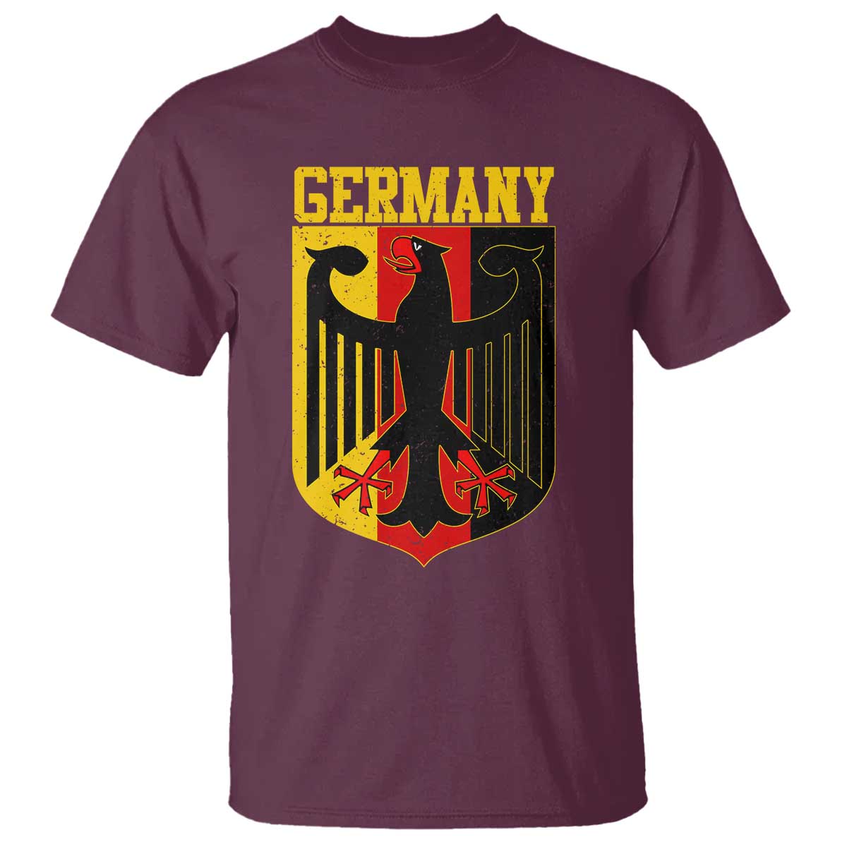 Proud Germany T Shirt Bundesadler Coat of Arms German Flag - Wonder Print Shop
