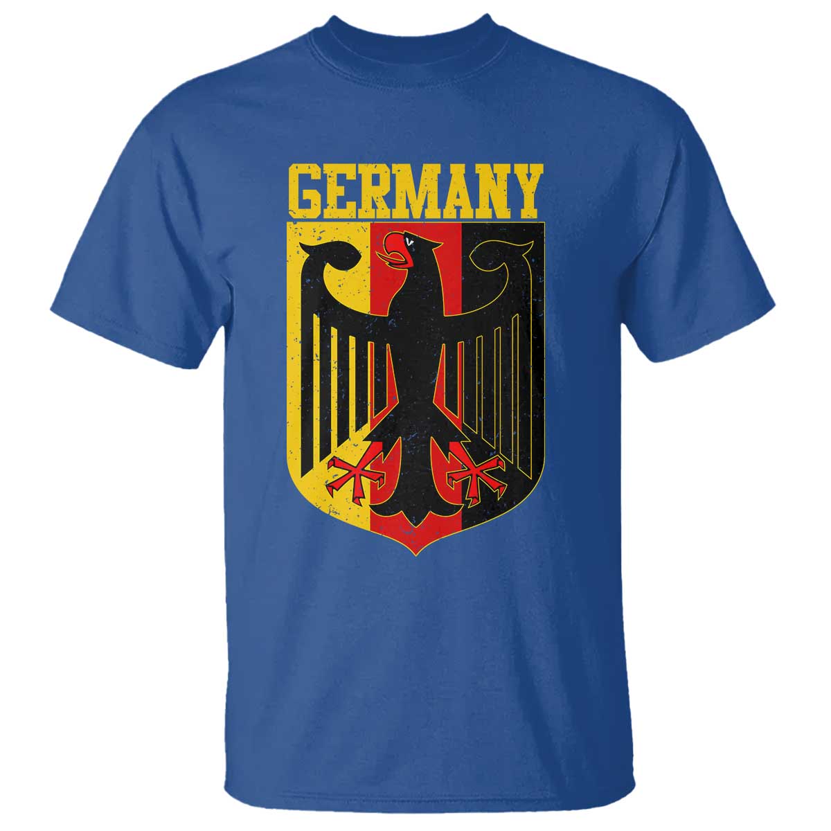 Proud Germany T Shirt Bundesadler Coat of Arms German Flag - Wonder Print Shop