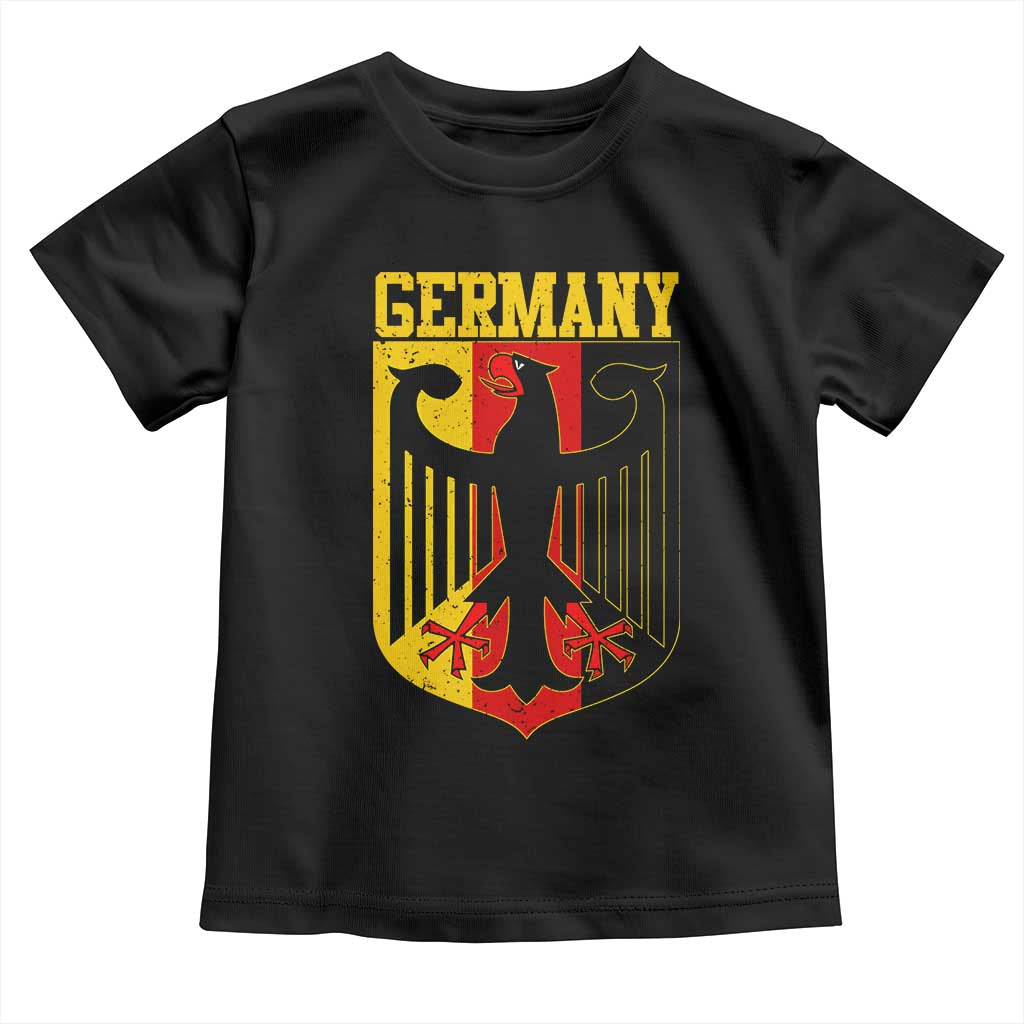 Proud Germany Toddler T Shirt Bundesadler Coat of Arms German Flag - Wonder Print Shop