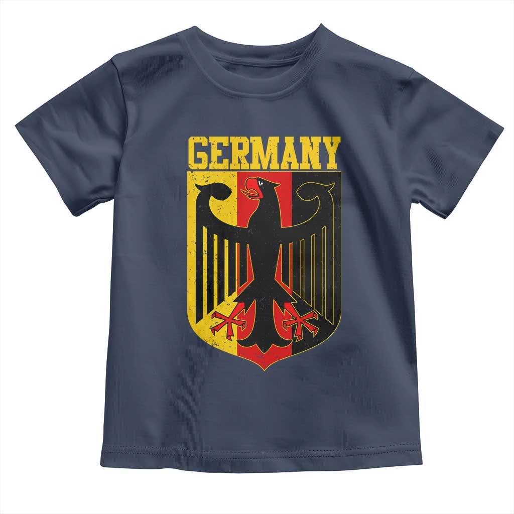 Proud Germany Toddler T Shirt Bundesadler Coat of Arms German Flag - Wonder Print Shop