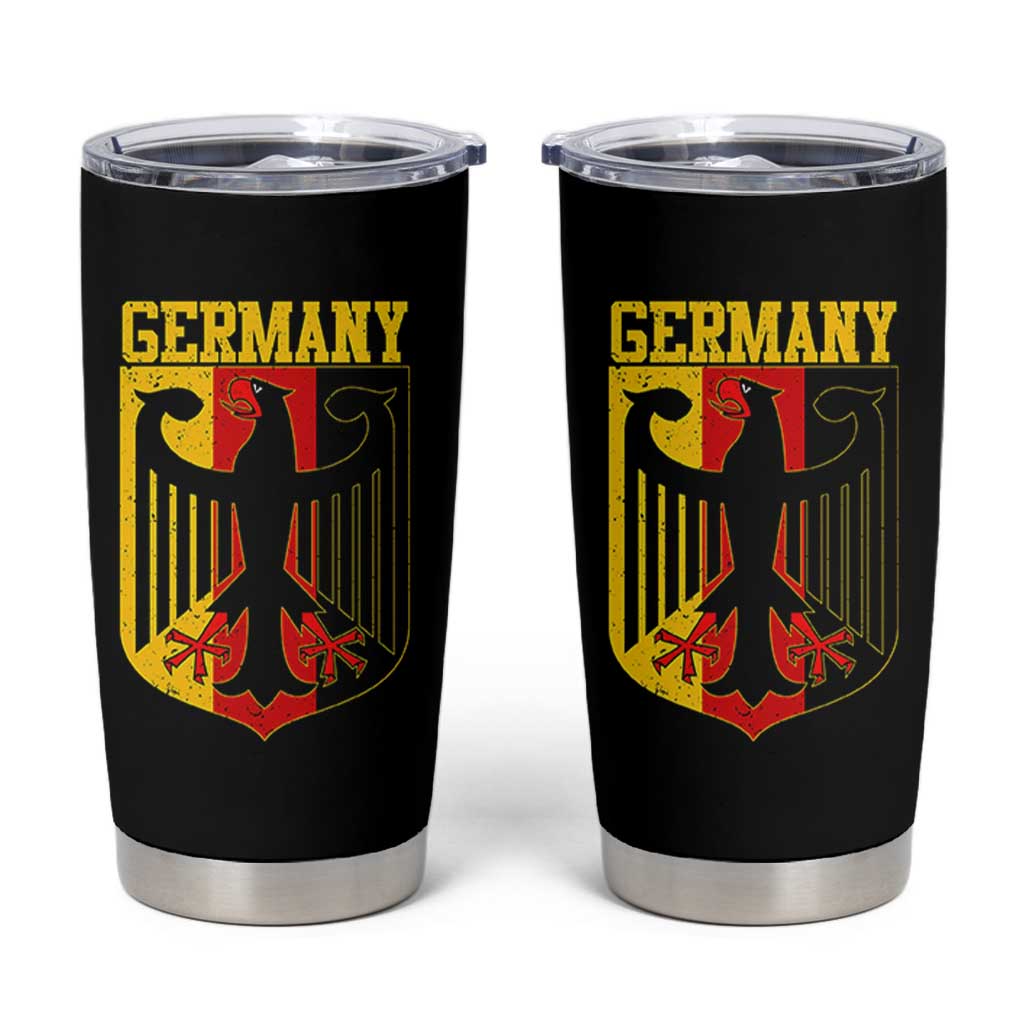 Proud Germany Tumbler Cup Bundesadler Coat of Arms German Flag - Wonder Print Shop