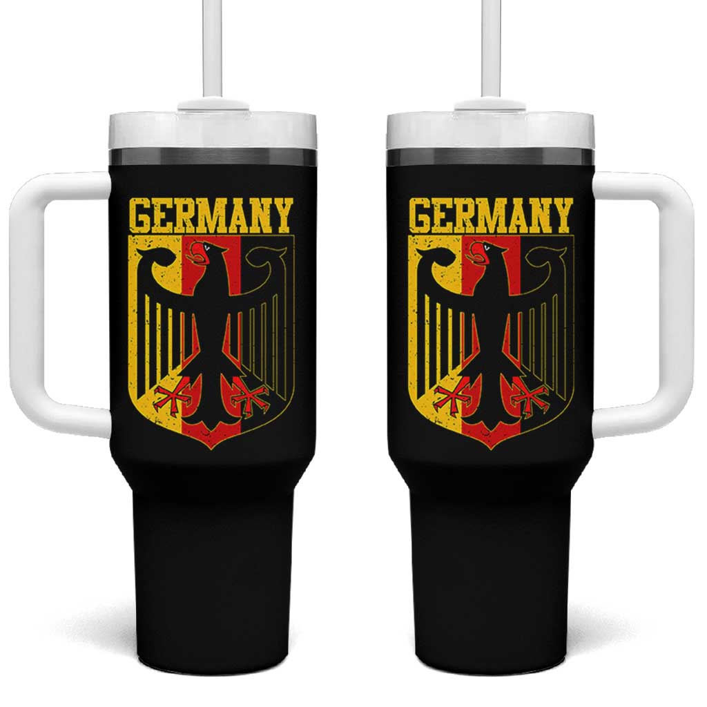 Proud Germany Tumbler With Handle Bundesadler Coat of Arms German Flag - Wonder Print Shop