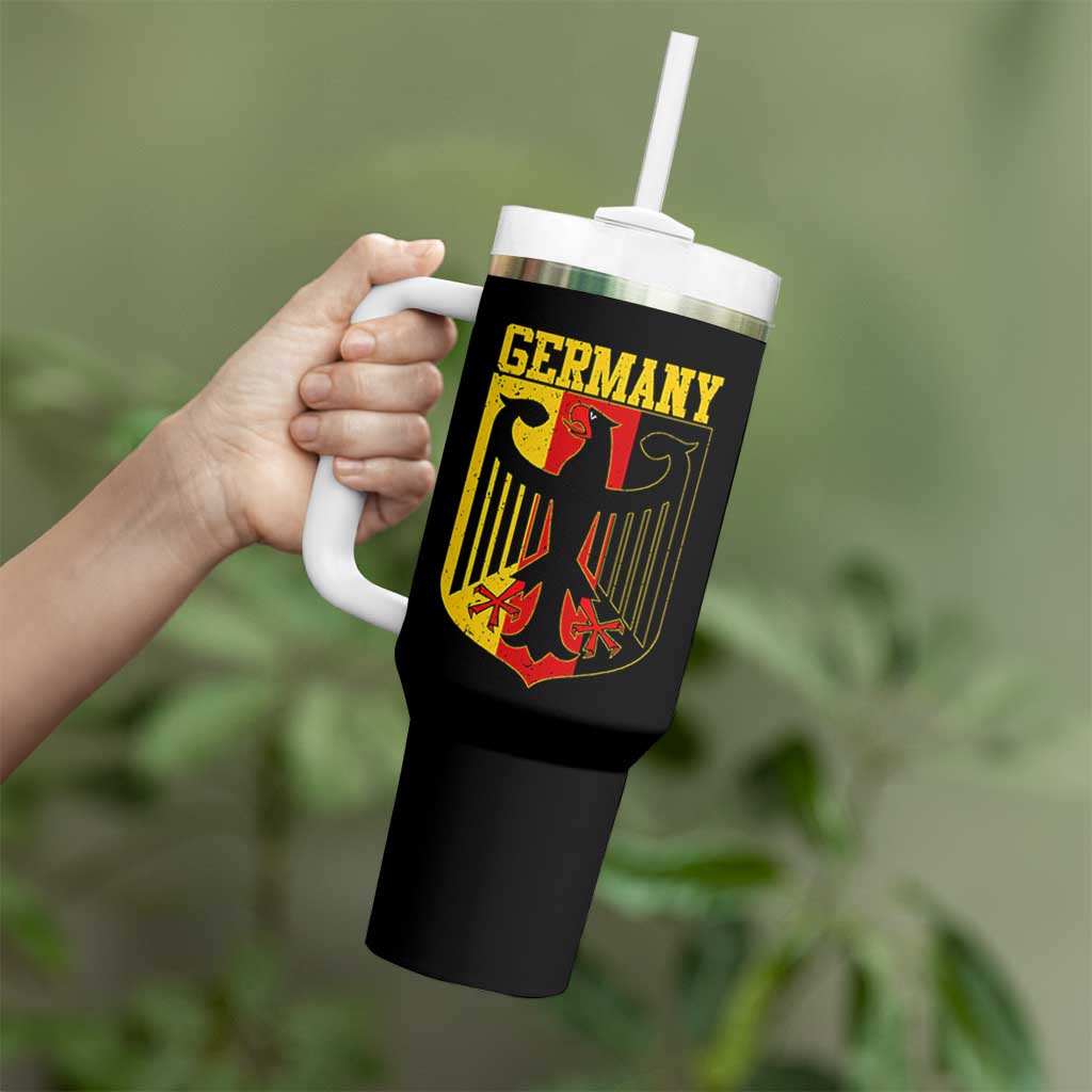 Proud Germany Tumbler With Handle Bundesadler Coat of Arms German Flag - Wonder Print Shop