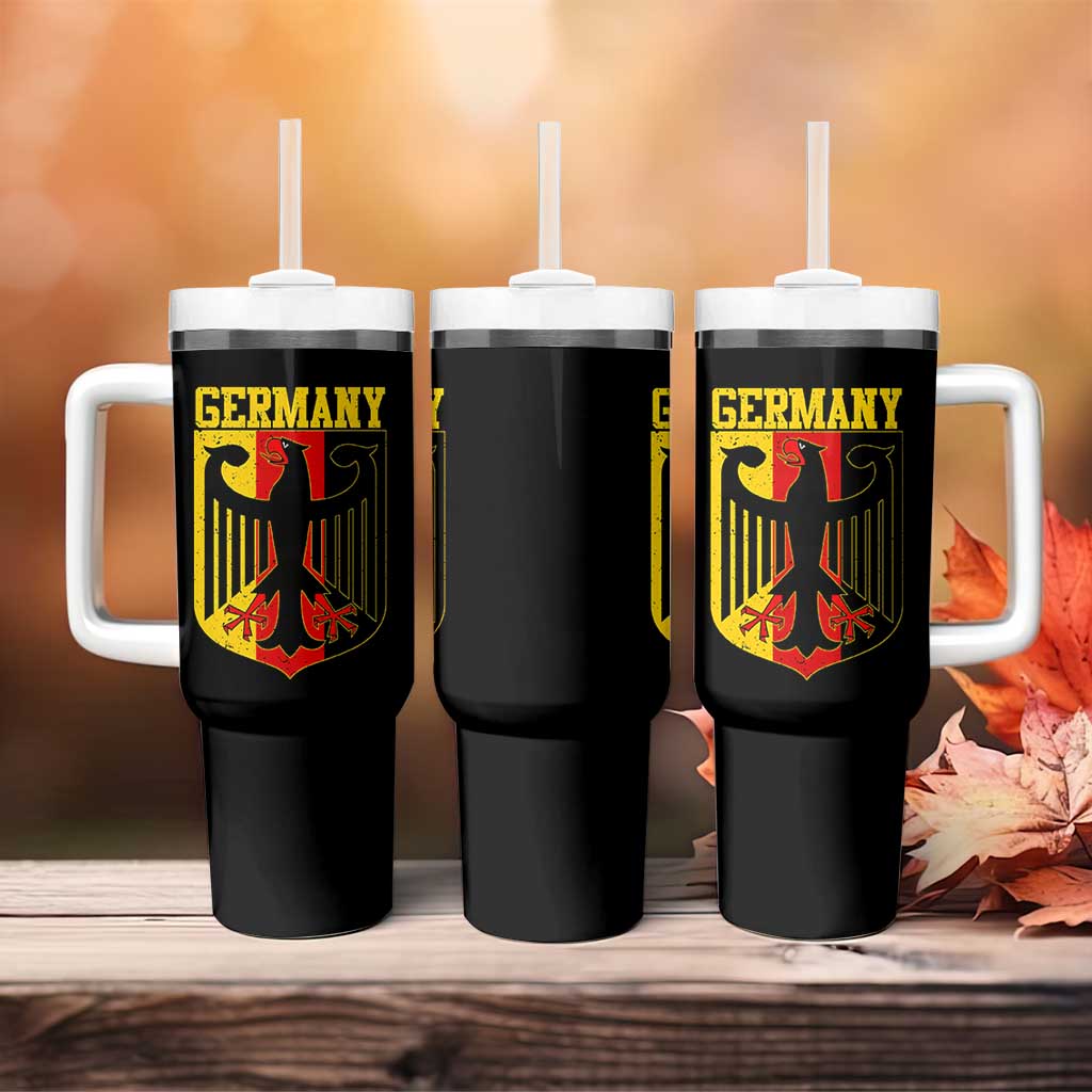 Proud Germany Tumbler With Handle Bundesadler Coat of Arms German Flag - Wonder Print Shop