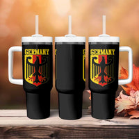 Proud Germany Tumbler With Handle Bundesadler Coat of Arms German Flag - Wonder Print Shop