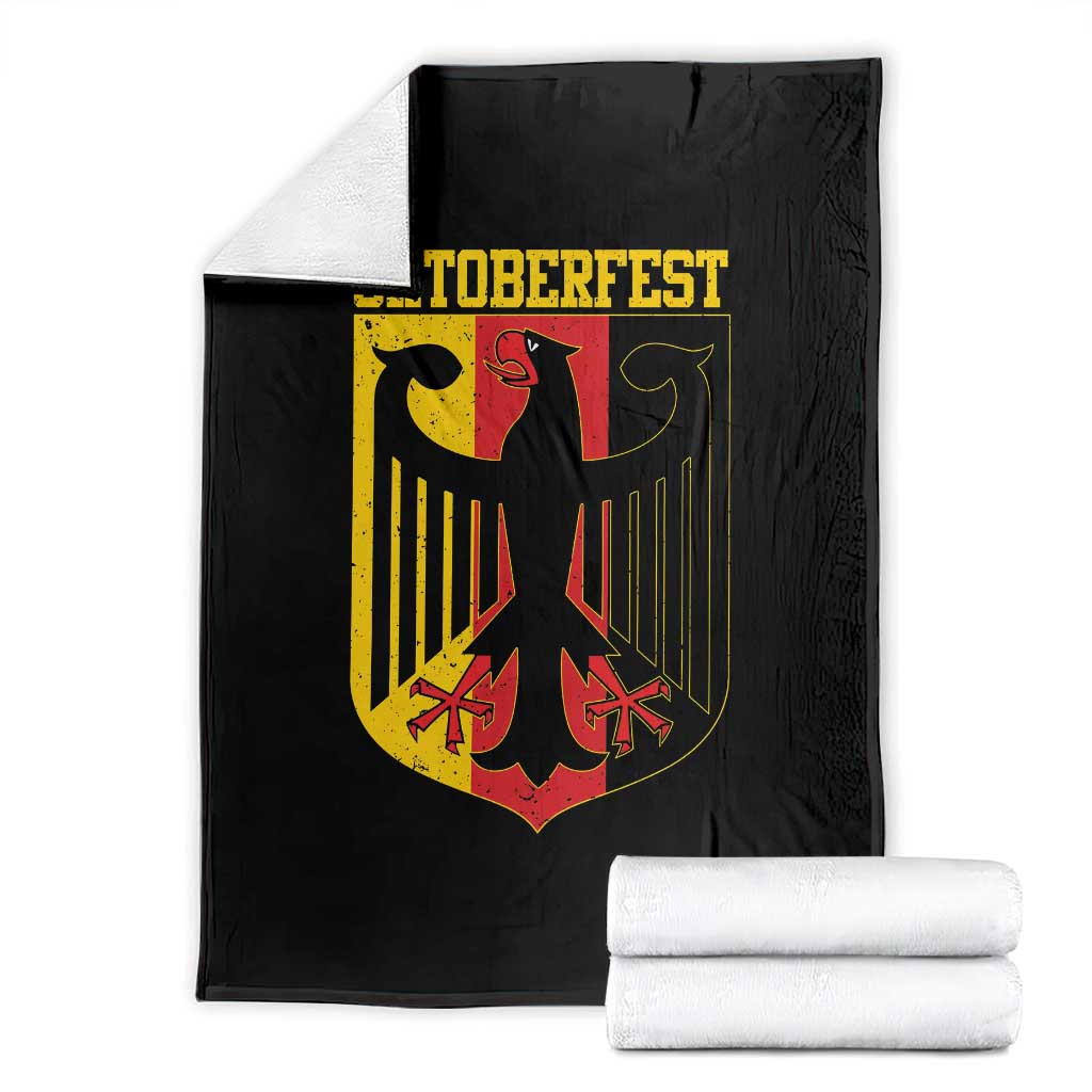 Oktoberfest Throw Blanket Bundesadler Coat of Arms German Flag - Wonder Print Shop
