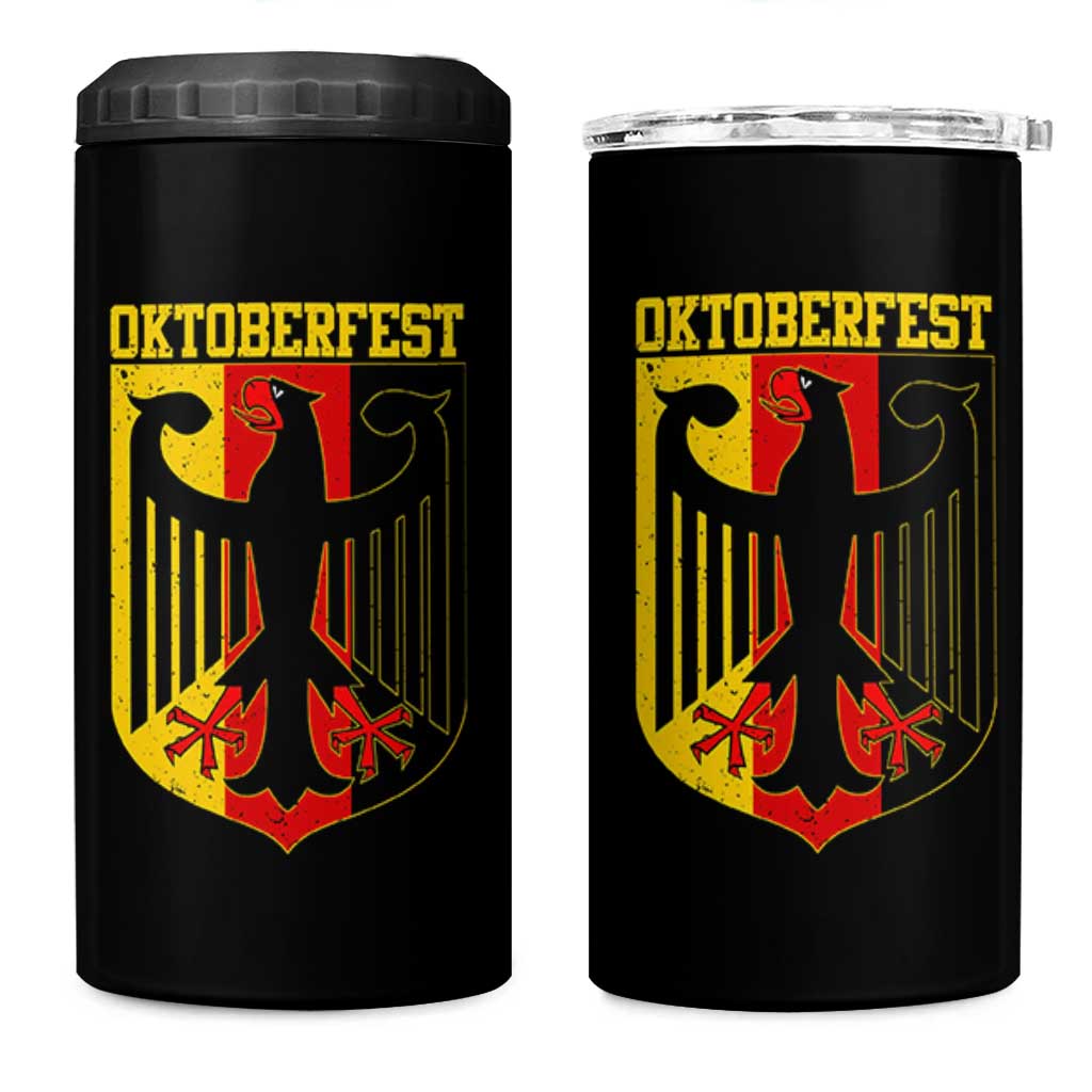 Oktoberfest 4 in 1 Can Cooler Tumbler Bundesadler Coat of Arms German Flag - Wonder Print Shop
