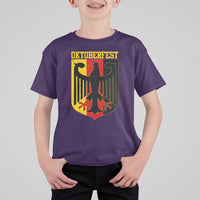 Oktoberfest T Shirt For Kid Bundesadler Coat of Arms German Flag - Wonder Print Shop