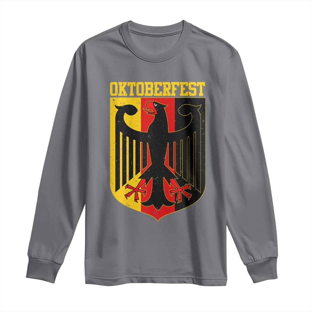 Oktoberfest Long Sleeve Shirt Bundesadler Coat of Arms German Flag - Wonder Print Shop