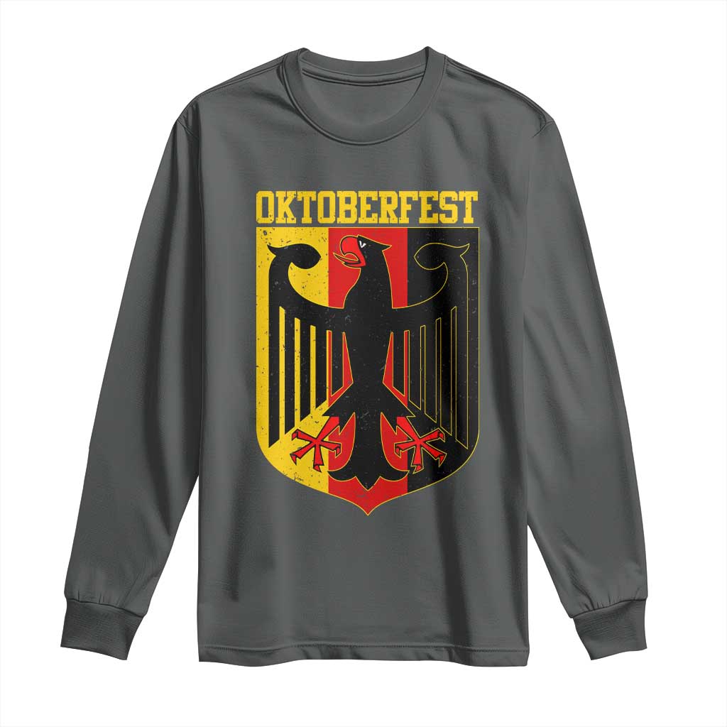 Oktoberfest Long Sleeve Shirt Bundesadler Coat of Arms German Flag - Wonder Print Shop