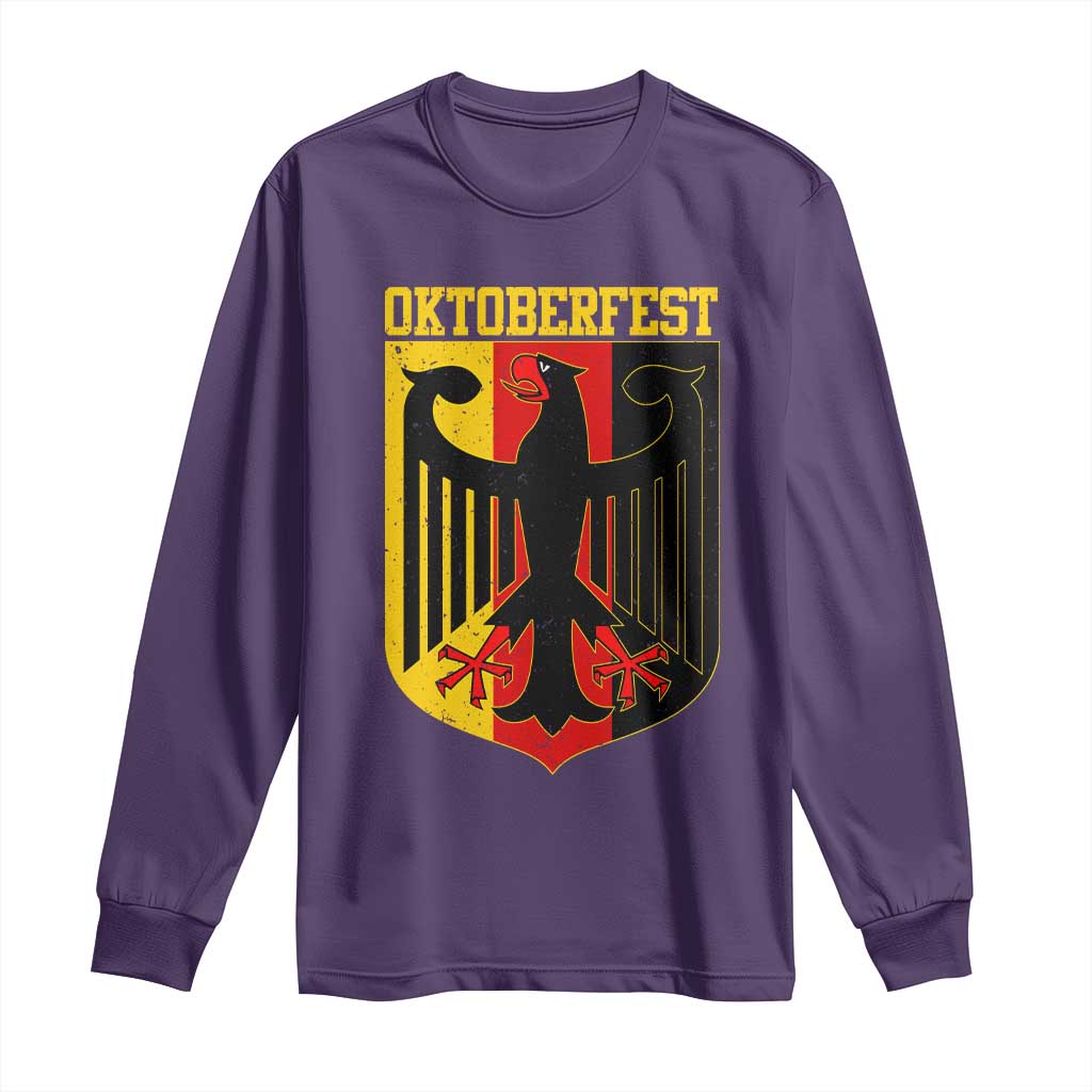 Oktoberfest Long Sleeve Shirt Bundesadler Coat of Arms German Flag - Wonder Print Shop