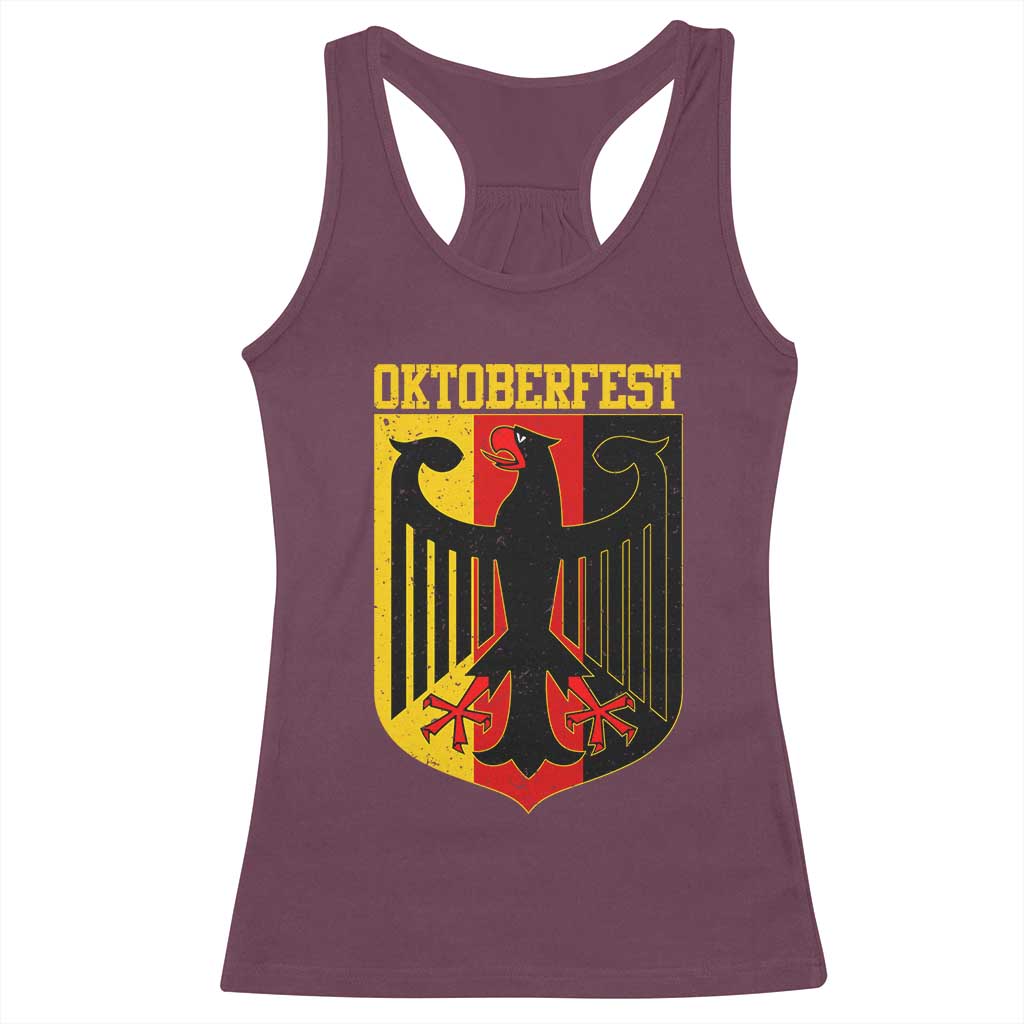 Oktoberfest Racerback Tank Top Bundesadler Coat of Arms German Flag - Wonder Print Shop