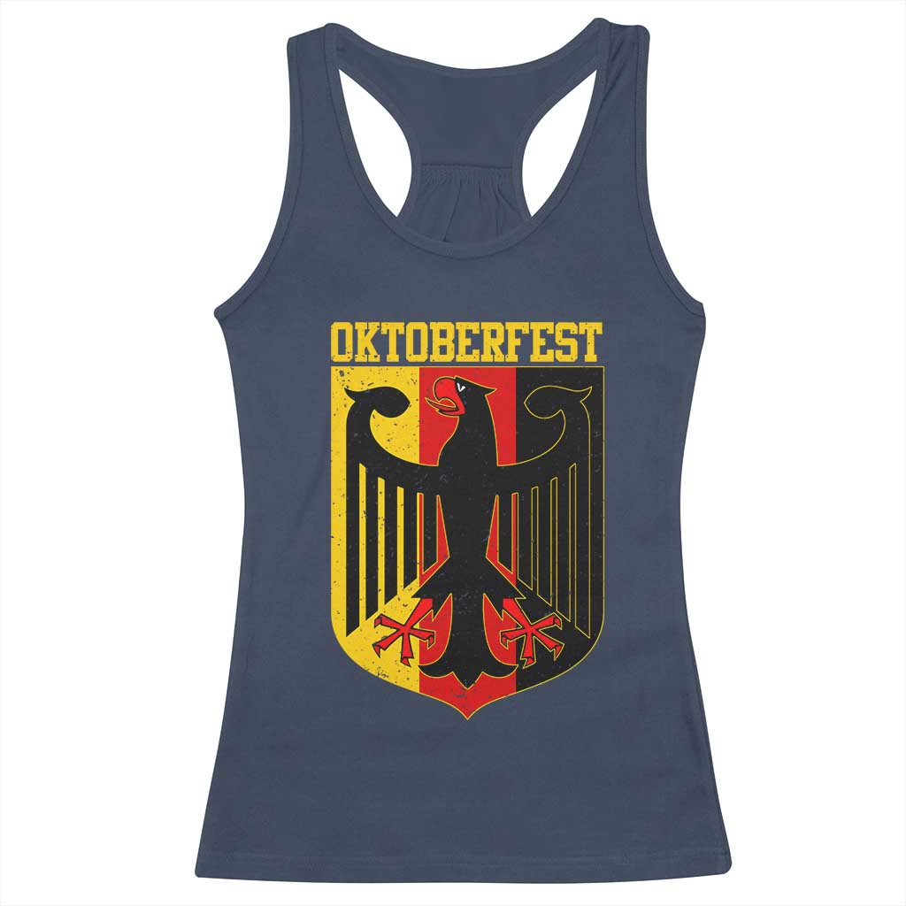 Oktoberfest Racerback Tank Top Bundesadler Coat of Arms German Flag - Wonder Print Shop