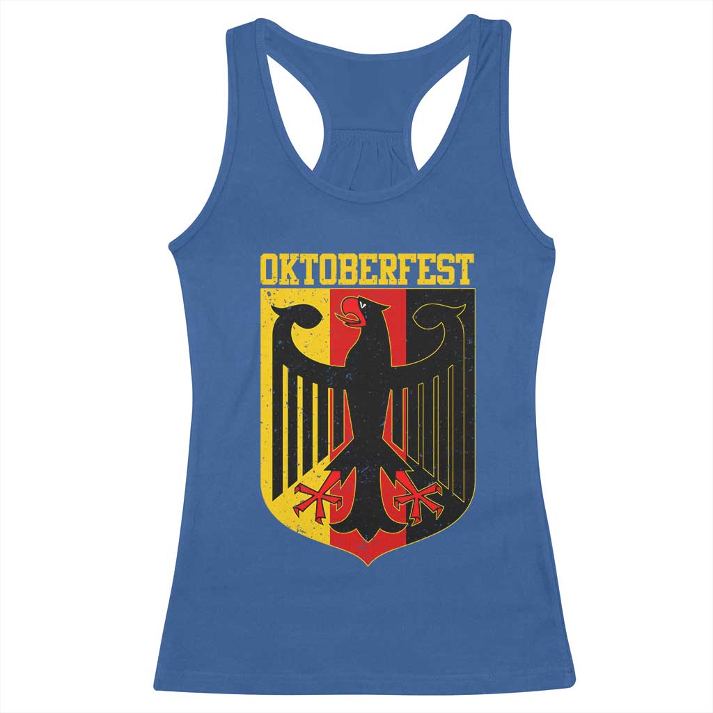 Oktoberfest Racerback Tank Top Bundesadler Coat of Arms German Flag - Wonder Print Shop