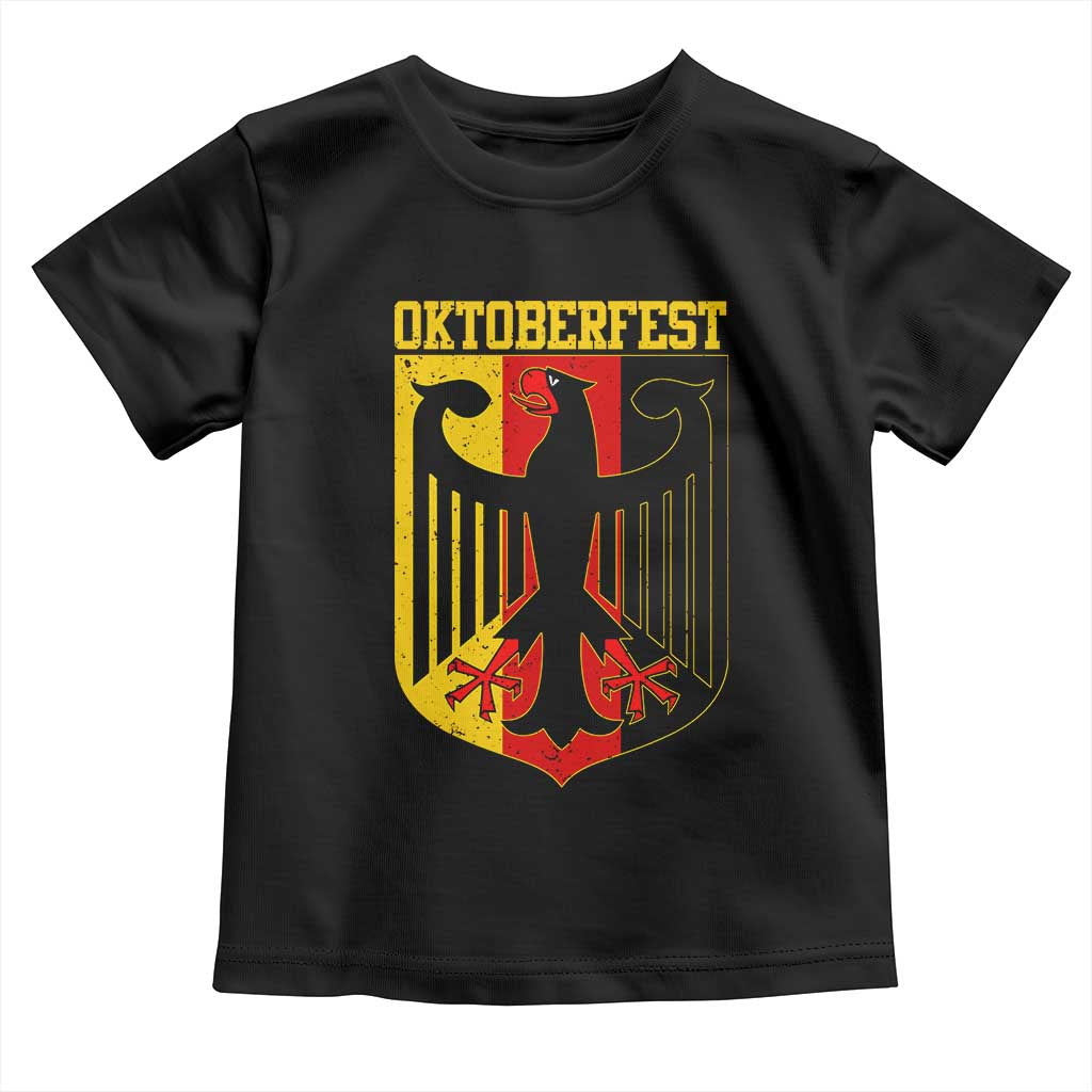 Oktoberfest Toddler T Shirt Bundesadler Coat of Arms German Flag - Wonder Print Shop