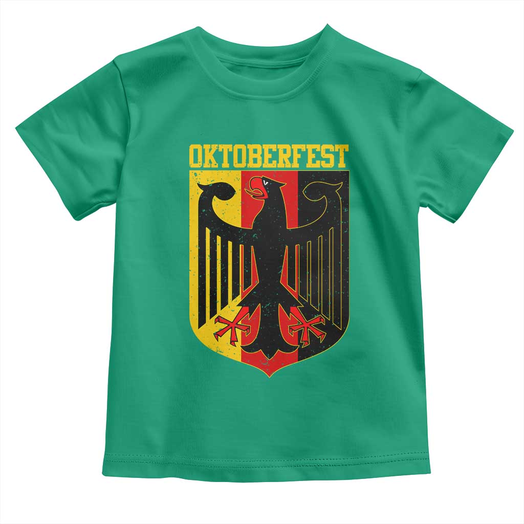 Oktoberfest Toddler T Shirt Bundesadler Coat of Arms German Flag - Wonder Print Shop