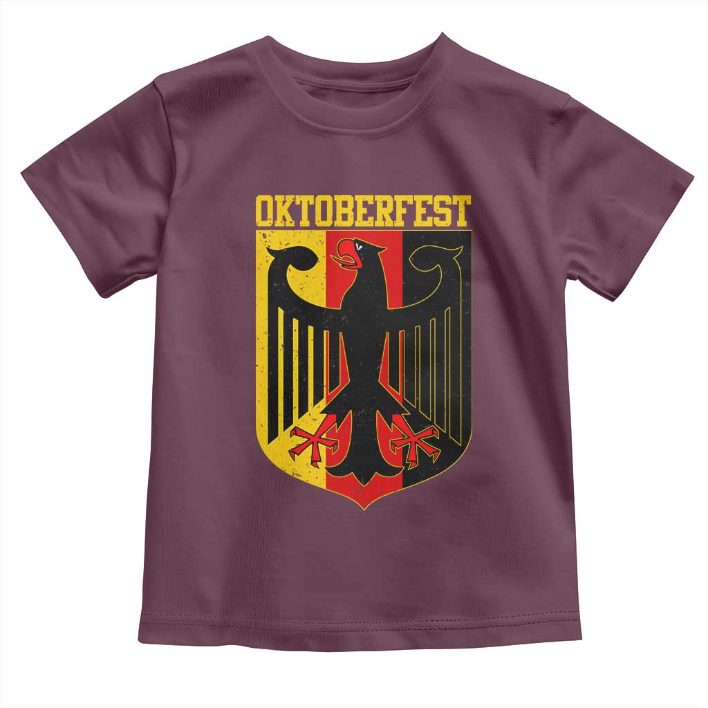 Oktoberfest Toddler T Shirt Bundesadler Coat of Arms German Flag - Wonder Print Shop