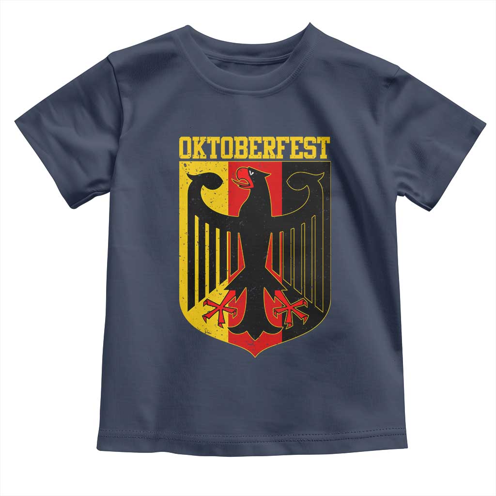 Oktoberfest Toddler T Shirt Bundesadler Coat of Arms German Flag - Wonder Print Shop
