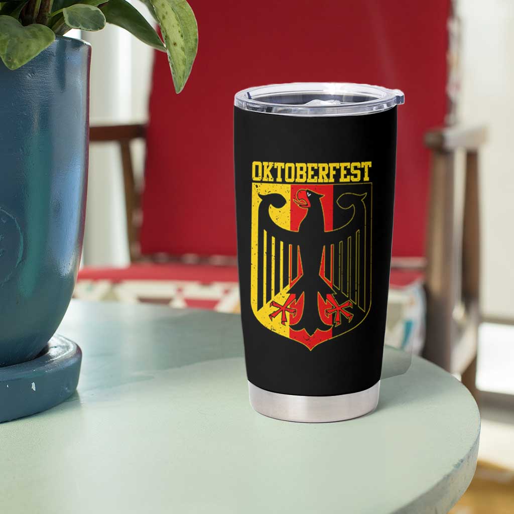 Oktoberfest Tumbler Cup Bundesadler Coat of Arms German Flag - Wonder Print Shop