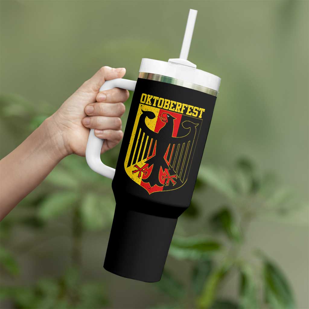 Oktoberfest Tumbler With Handle Bundesadler Coat of Arms German Flag - Wonder Print Shop