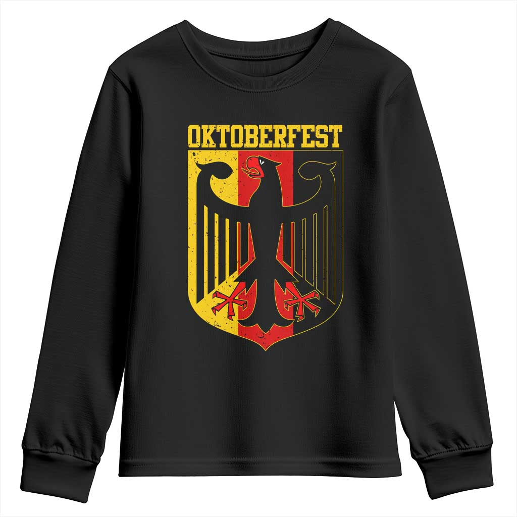 Oktoberfest Youth Sweatshirt Bundesadler Coat of Arms German Flag - Wonder Print Shop