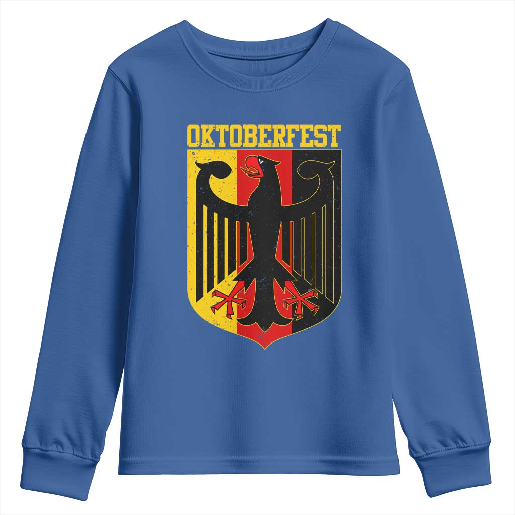Oktoberfest Youth Sweatshirt Bundesadler Coat of Arms German Flag - Wonder Print Shop