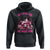 Breast Cancer Awareness Hoodie In October We Wear Pink Halloween Ghost Pumpkin Wine Skull - Wonder Print Shop
