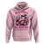 Breast Cancer Awareness Hoodie In October We Wear Pink Halloween Ghost Pumpkin Wine Skull - Wonder Print Shop