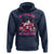 Breast Cancer Awareness Hoodie In October We Wear Pink Halloween Ghost Pumpkin Wine Skull - Wonder Print Shop