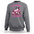 Breast Cancer Awareness Sweatshirt In October We Wear Pink Halloween Ghost Pumpkin Wine Skull - Wonder Print Shop